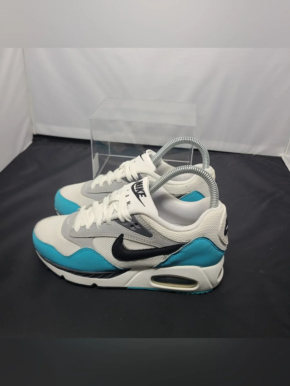 Nike Air Max Correlate 'White Turquoise Blue' Girls Size 5.5